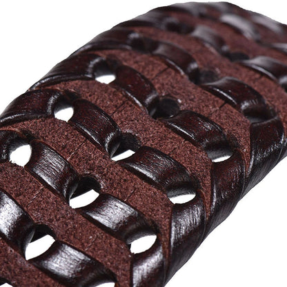 Genuine Leather Braided Vintage Belts by RiderOut