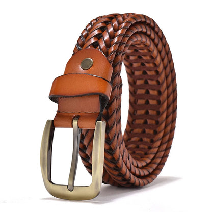 Genuine Leather Braided Vintage Belts by RiderOut