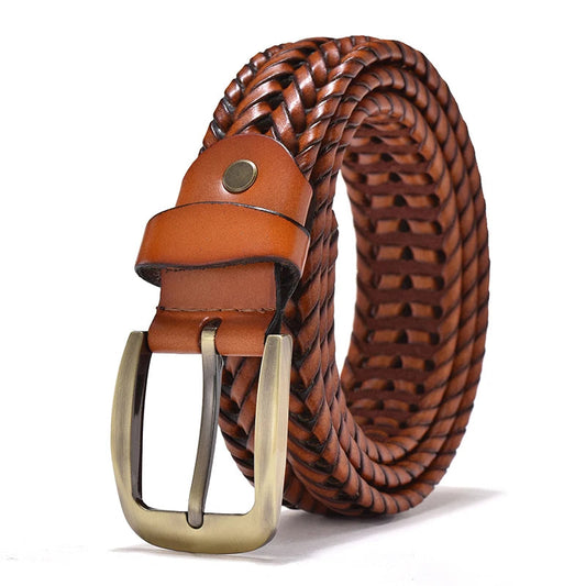 Genuine Leather Braided Vintage Belts by RiderOut