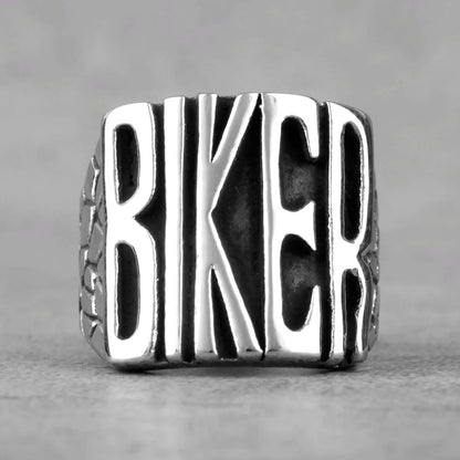 Motorcycle Biker Letter Ring by RiderOut™