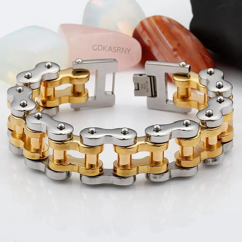 Thick Motorcycle Biker Chain Link Bracelet by RiderOut™