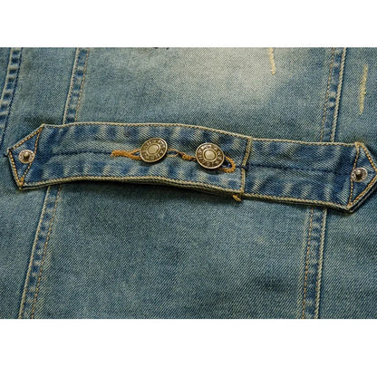 Casual Denim Vintage Style Vest by RiderOut