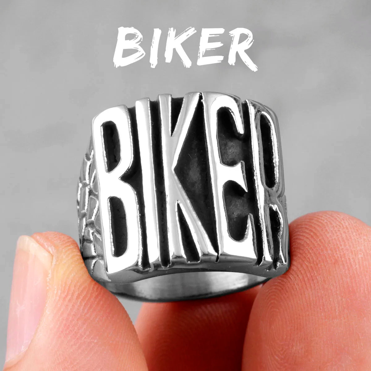 Motorcycle Biker Letter Ring by RiderOut™