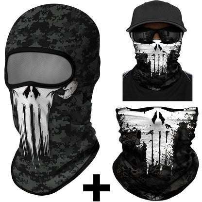 Punisher Bandana Balaclava Neck Gaiter by RiderOut™