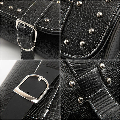 Motorcycle Saddlebag Leather Luggage Bag by RiderOut