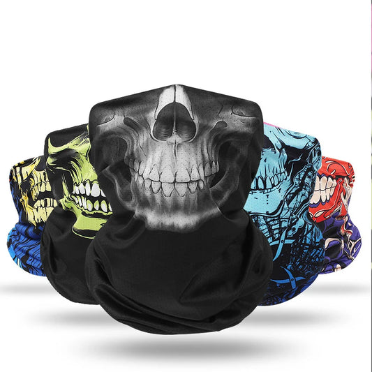 3D Seamless Skull Neck Warmer Breathable Bandana by RiderOut™