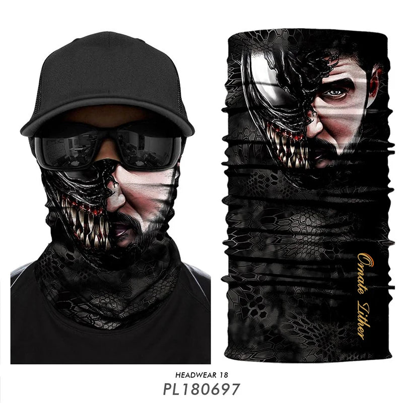 Punisher Bandana Balaclava Neck Gaiter by RiderOut™