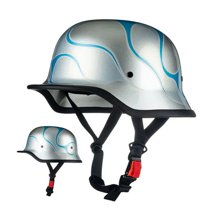 Vintage Classic German Retro Motorcycle Helmet by RiderOut™