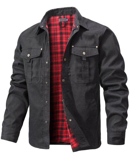 Flannel Lined Shacket Jacket by RiderOut