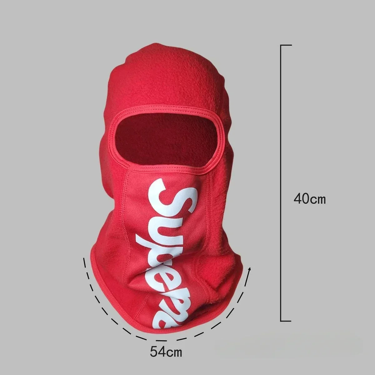 Red SUPREME Print Full Face Motorcycle Bandana by RiderOut™