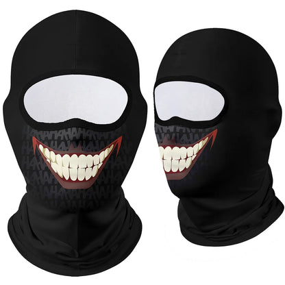 Moto Clown Ghost Skull Mask Breathable Bandana by RiderOut