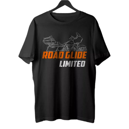 Black HD Road Glide Motorcycle T-Shirt by RiderOut™