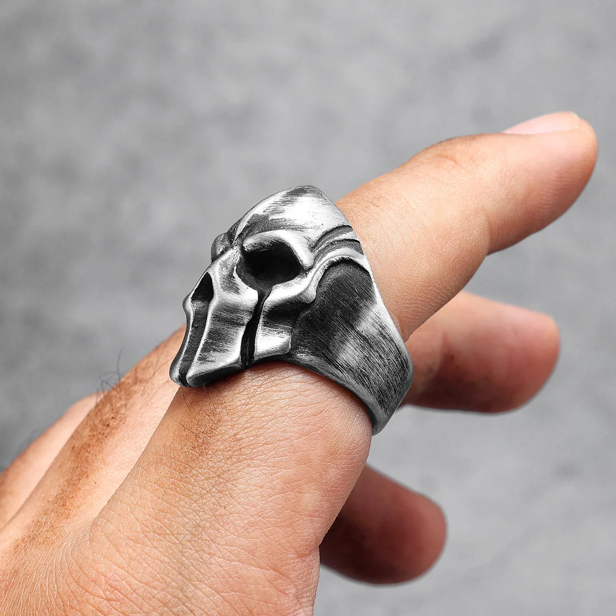 Spartan Helmet Warrior Skull Ring by RiderOut™