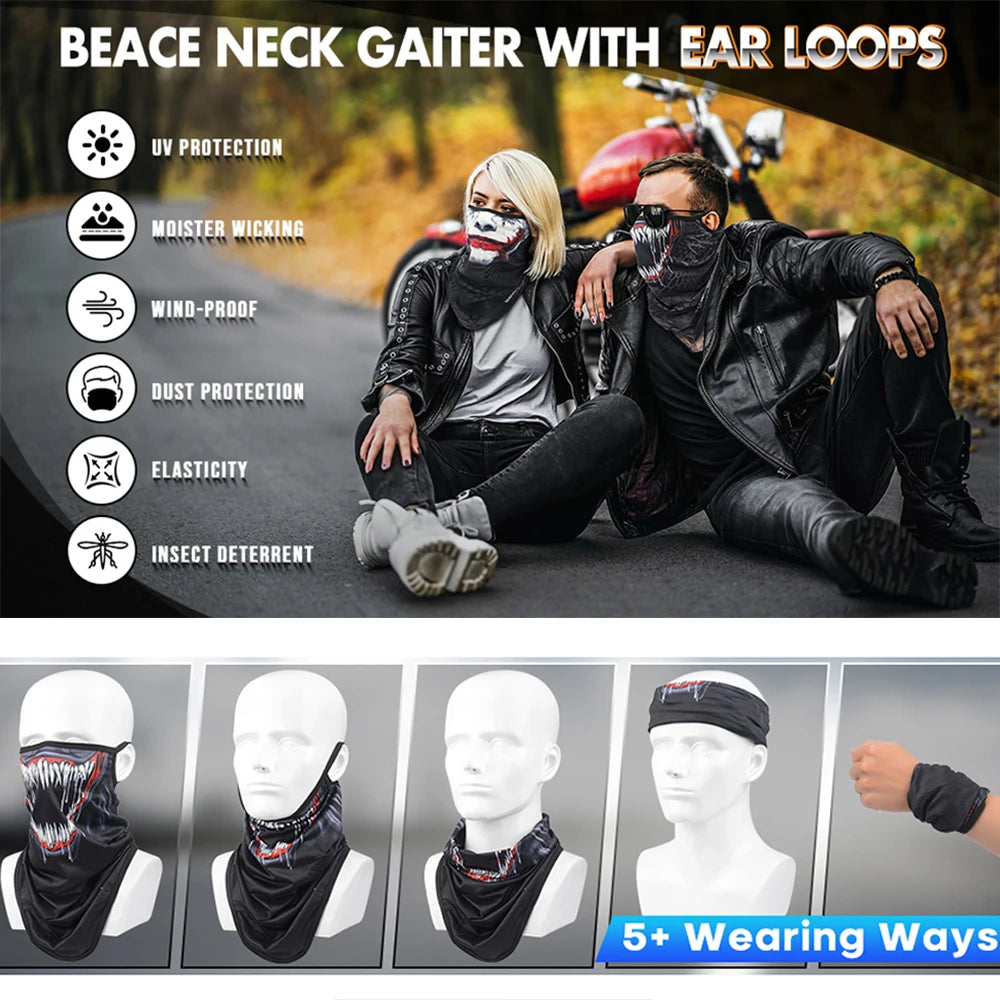 Breathable Skull Neck Gaiter Bandana by RiderOut™