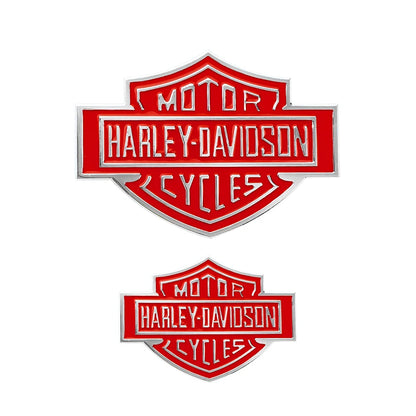 2PCS HD Motorcycle Basic Logo Metal Stickers by RiderOut™