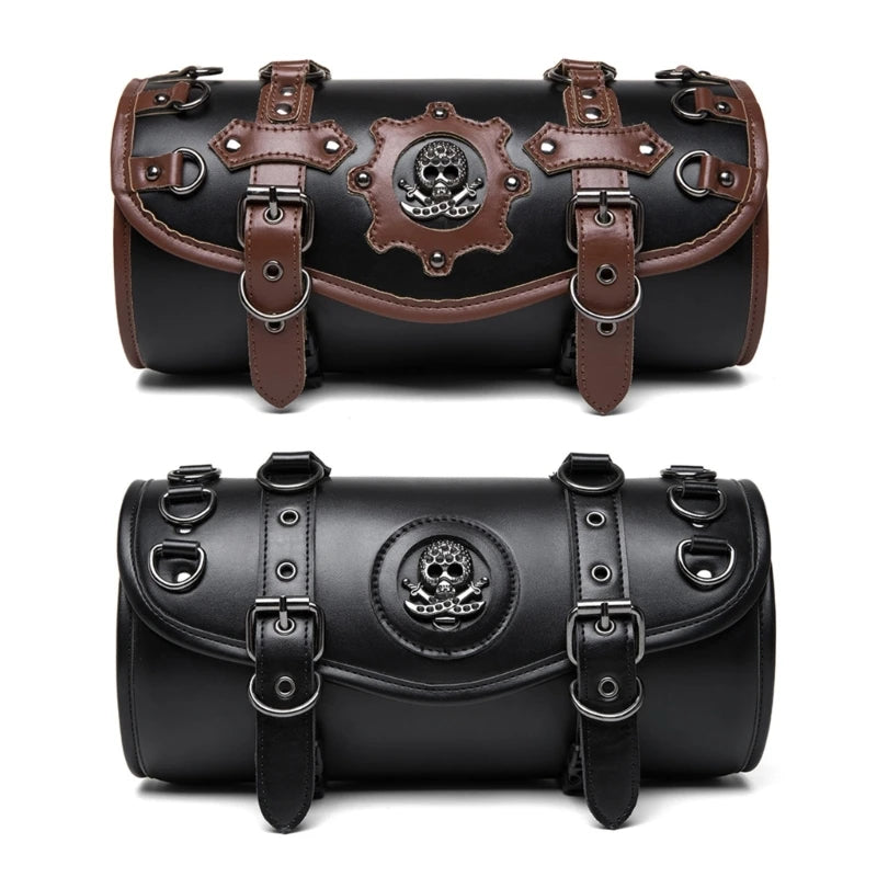 Punk Styles Motorcycle Storage Saddlebag PU Leather Bag by RiderOut