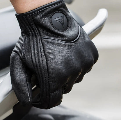 Full Finger Perforated Retro Racing Gloves by RiderOut™