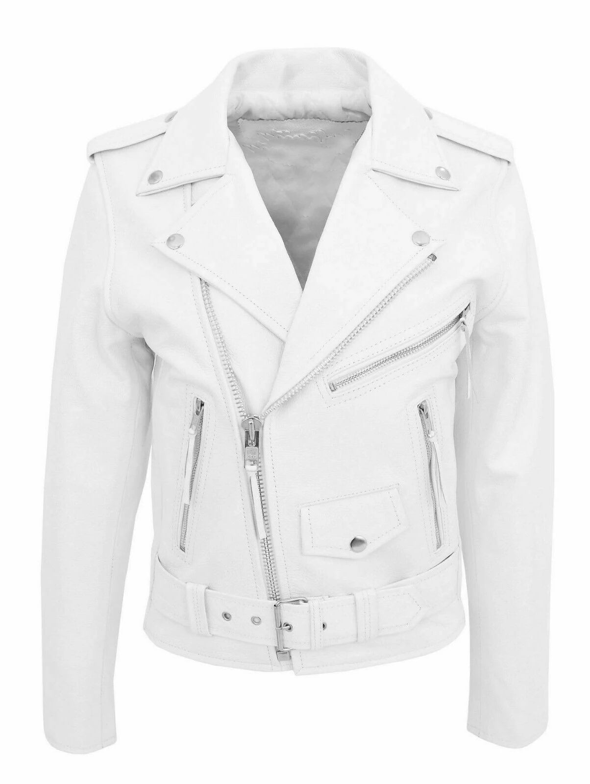 Slim Fit PU Leather Motorcycle Jacket by RiderOut
