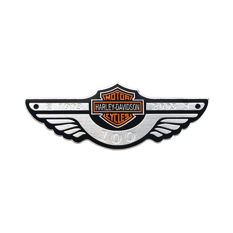 Metal Classic HD Motorcycle Logo Stickers by RiderOut™