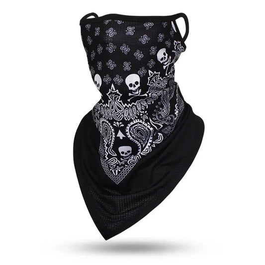 Skull Breathable Hanging-ear Bandana by RiderOut™
