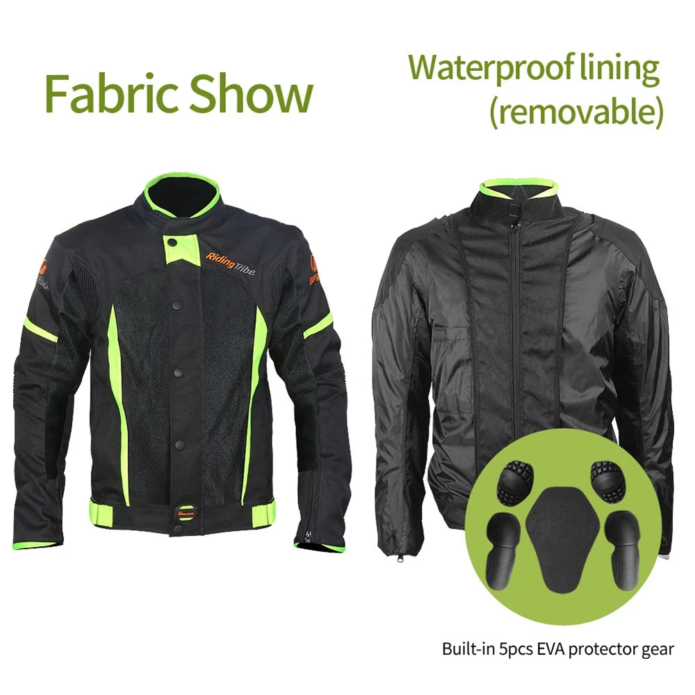 Breathable Waterproof Motorcycle Protective Armor Riding Jacket by RiderOut