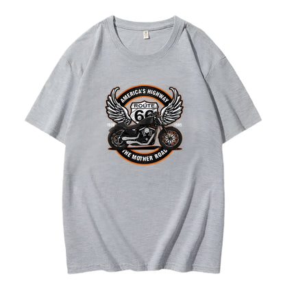 Americas Highway Cotton T-Shirts by RiderOut™