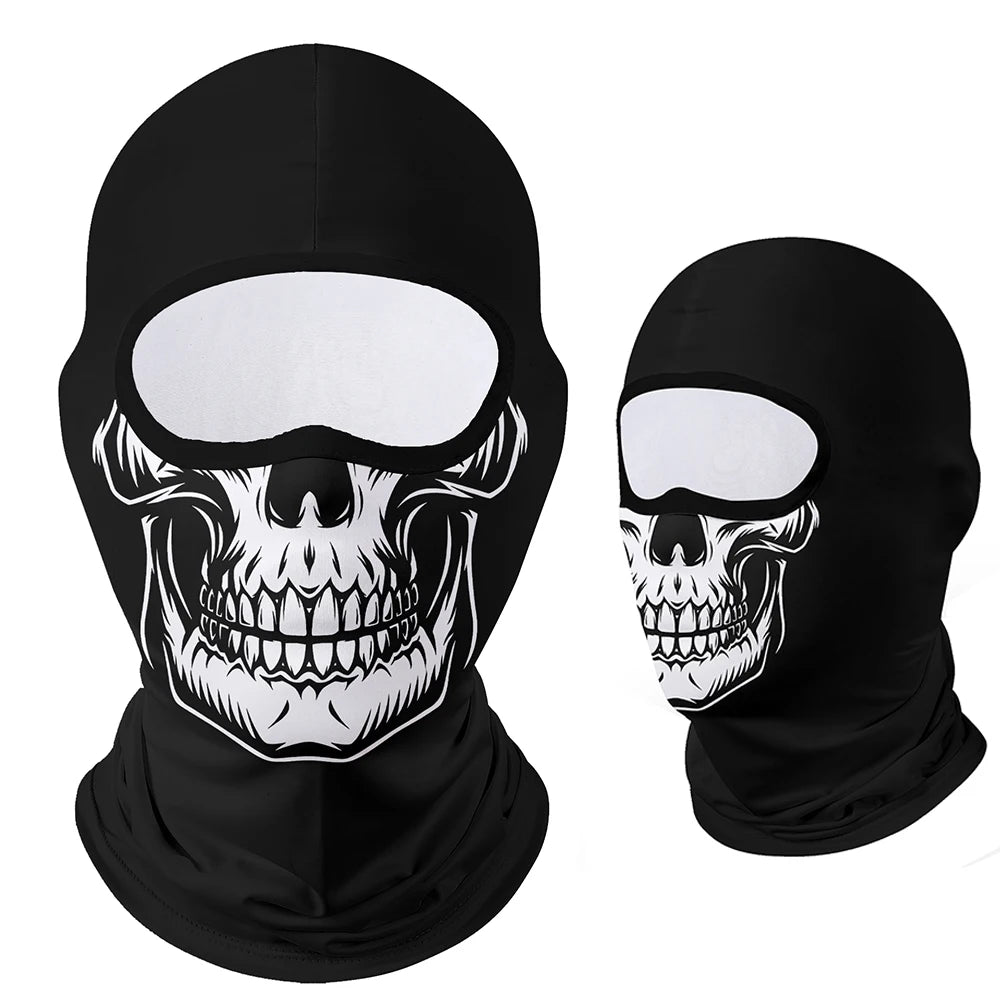 Moto Clown Ghost Skull Mask Breathable Bandana by RiderOut