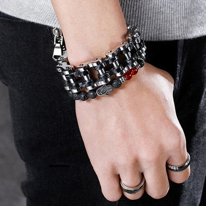 Thick Motorcycle Biker Chain Link Bracelet by RiderOut™