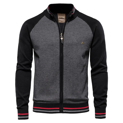 Spliced Cardigan Casual High Quality Cotton Jacket by RiderOut