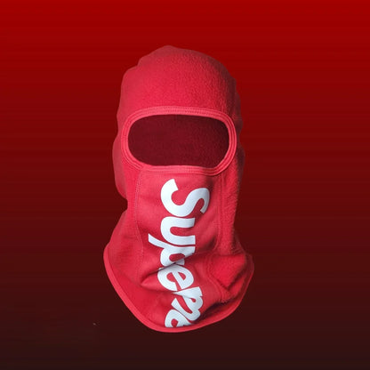 Red SUPREME Print Full Face Motorcycle Bandana by RiderOut™
