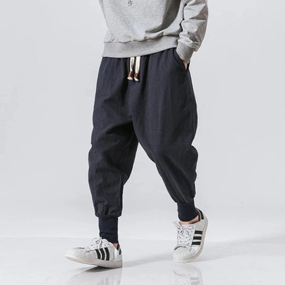 Cotton Linen Harem Baggy Trousers by RiderOut