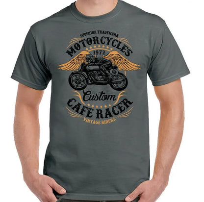 Oldschool CAFERACER Motorcycle T-shirt by RiderOut™