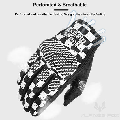 Vintage Leather Motorcycle Gloves by RiderOut™
