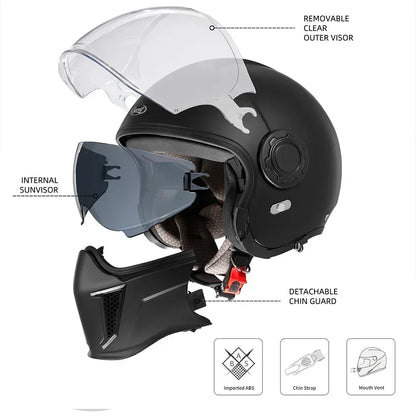 Modular DOT ECE APPROVED Motorcycle Helmet by RiderOut™