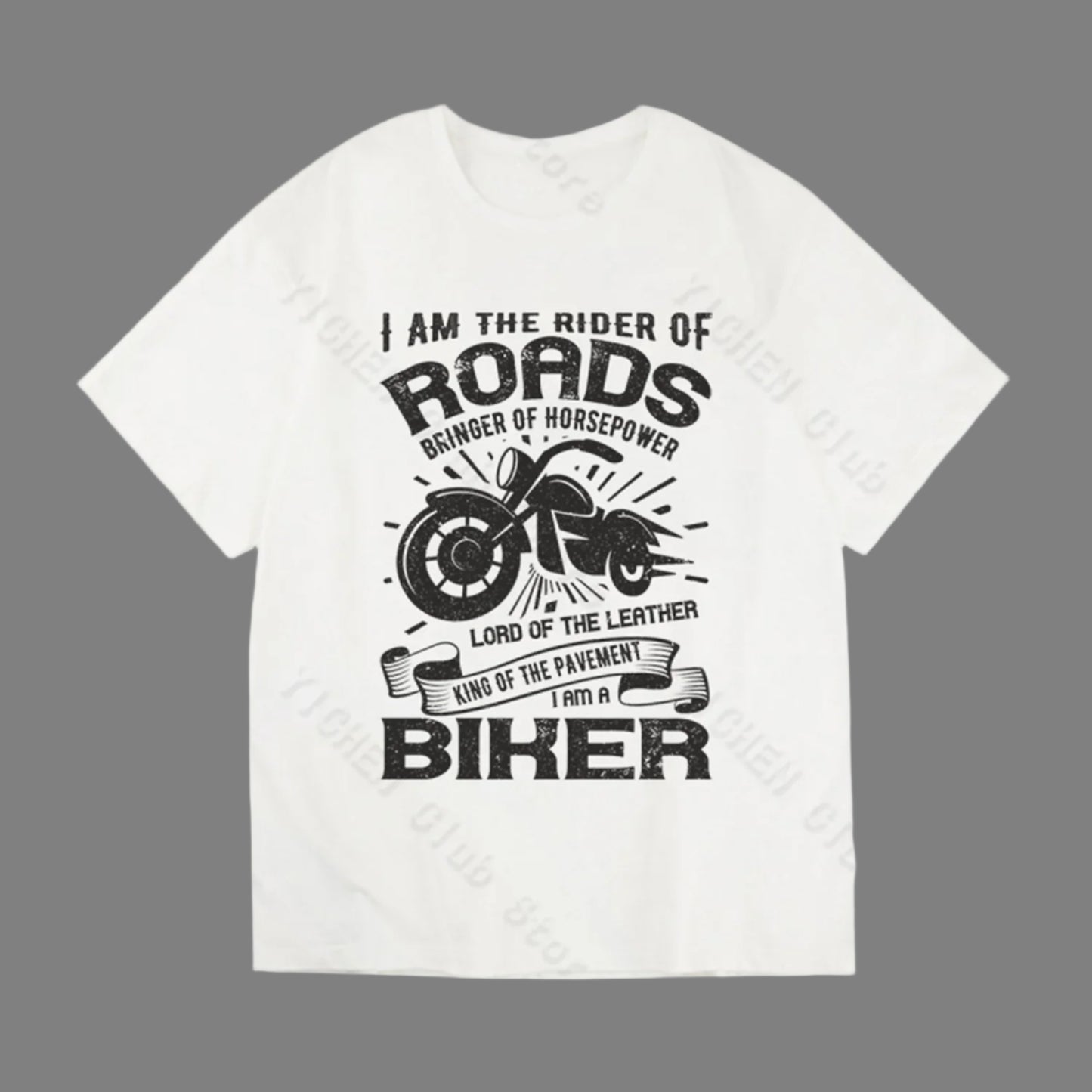 Motorcycle I Am The Rider Of Roads Printed T-Shirt by RiderOut™