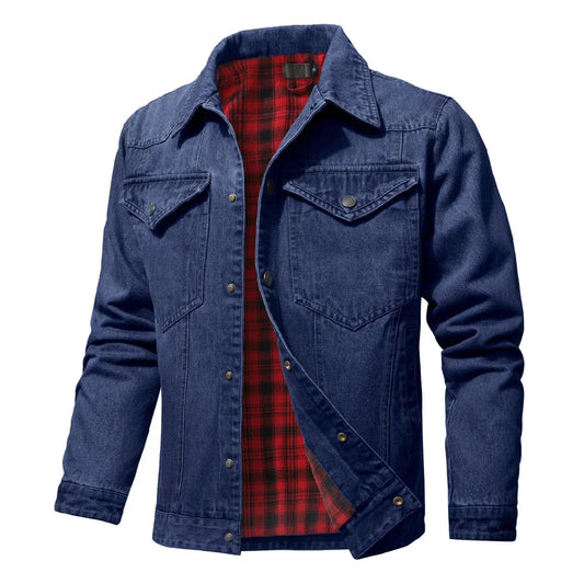 Cowboy Western Flannel Lined Shacket Jacket by RiderOut