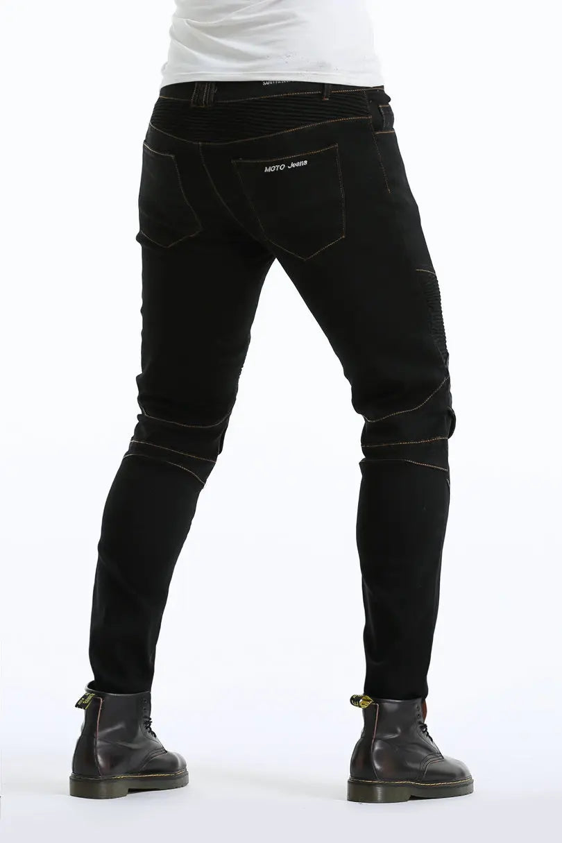 Denim Motorcycle Riding Jeans Trousers by RiderOut™