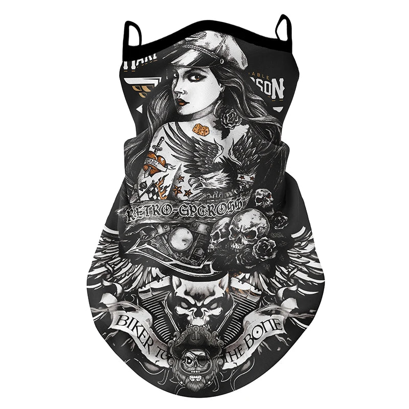Retro Motorcycle Anti-UV Outdoor Bandana by RiderOut™