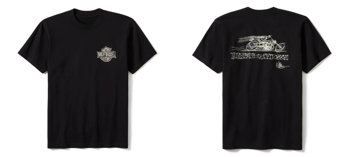 HD Peripheral Pattern Printed T-shirt by RiderOut™