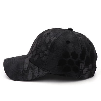 Black Python Camouflage Baseball Cap by RiderOut