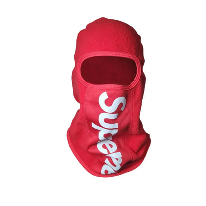 Red SUPREME Print Full Face Motorcycle Bandana by RiderOut™