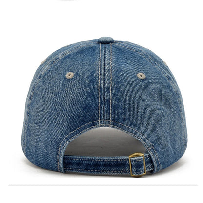 NYC Embroidery Letter Denim Baseball Cap by RiderOut™