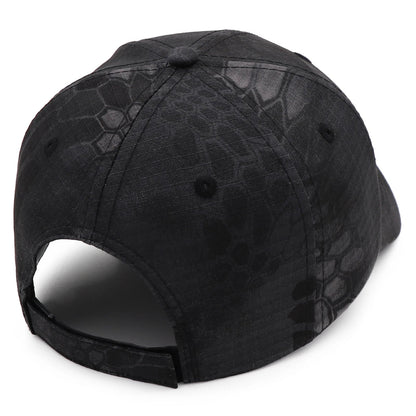 Black Python Camouflage Baseball Cap by RiderOut