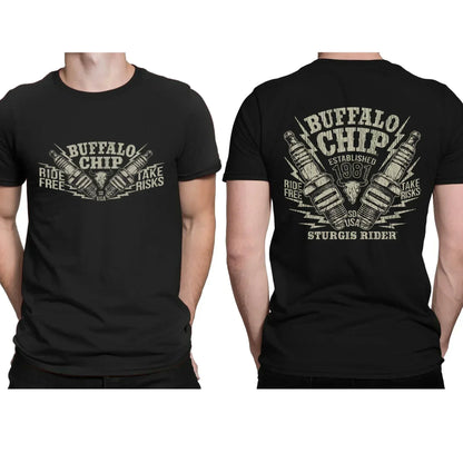 Black Essential Motorcycle Speed Junkies T-shirts by RiderOut™