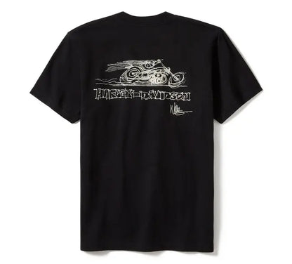 HD Peripheral Pattern Printed T-shirt by RiderOut™
