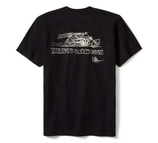 HD Peripheral Pattern Printed T-shirt by RiderOut™