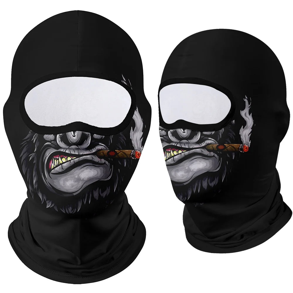 Moto Clown Ghost Skull Mask Breathable Bandana by RiderOut