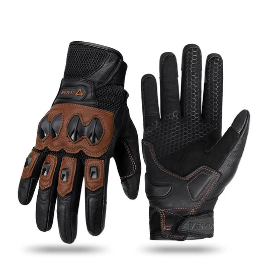 Genuine Sheepskin Leather Motorcycle Gloves by RiderOut™
