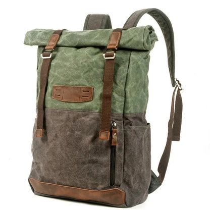 Retro Bag Oil Wax Canvas Backpacks by RiderOut™