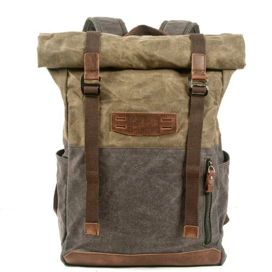 Retro Bag Oil Wax Canvas Backpacks by RiderOut™